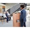 Adiroffice Wood Mobile Presentation Podium Lectern Stand with Shelves in Medium Oak ADI661-07-MEO-MK - alternate 8